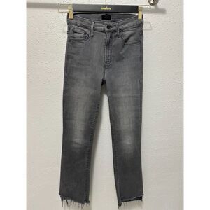 MOTHER The Insider Crop Step Fay Jeans Size 25 Gray Dancing in the Moonlight